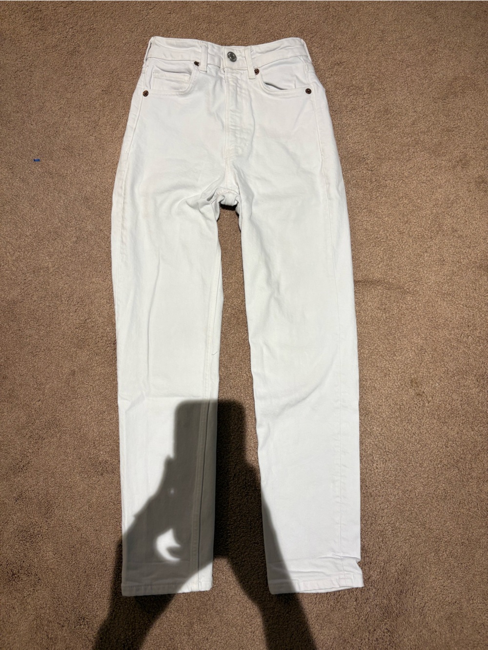 Zara White Slim Jeans size 0